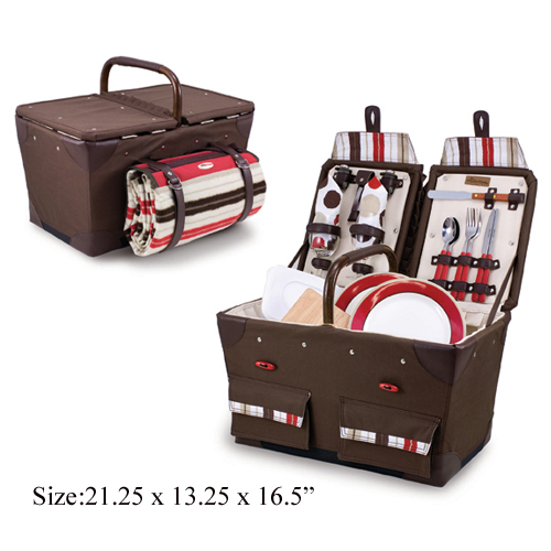 Wooden Picnic Basket 2 persons