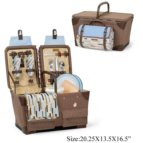 Wooden Picnic Basket 2 persons