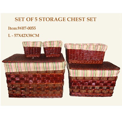 Set of 5 Storage Chest Set
