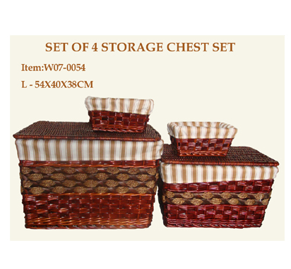 Set of 4 Storage Chest Set