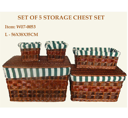 Set of 5 Storage Chest Set