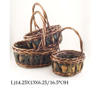 Willow handled basket